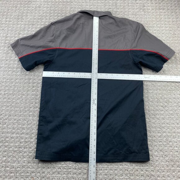 Polaris Polo Shirt Men Small S Gray Black Button Up Casual Embroidered Logo - Picture 7 of 9
